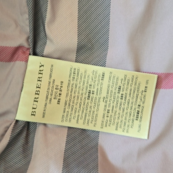 AUTHENTIC BURBERRY POWDER PINK LIGHT WEIGHT JACKET - Picture 8 of 8